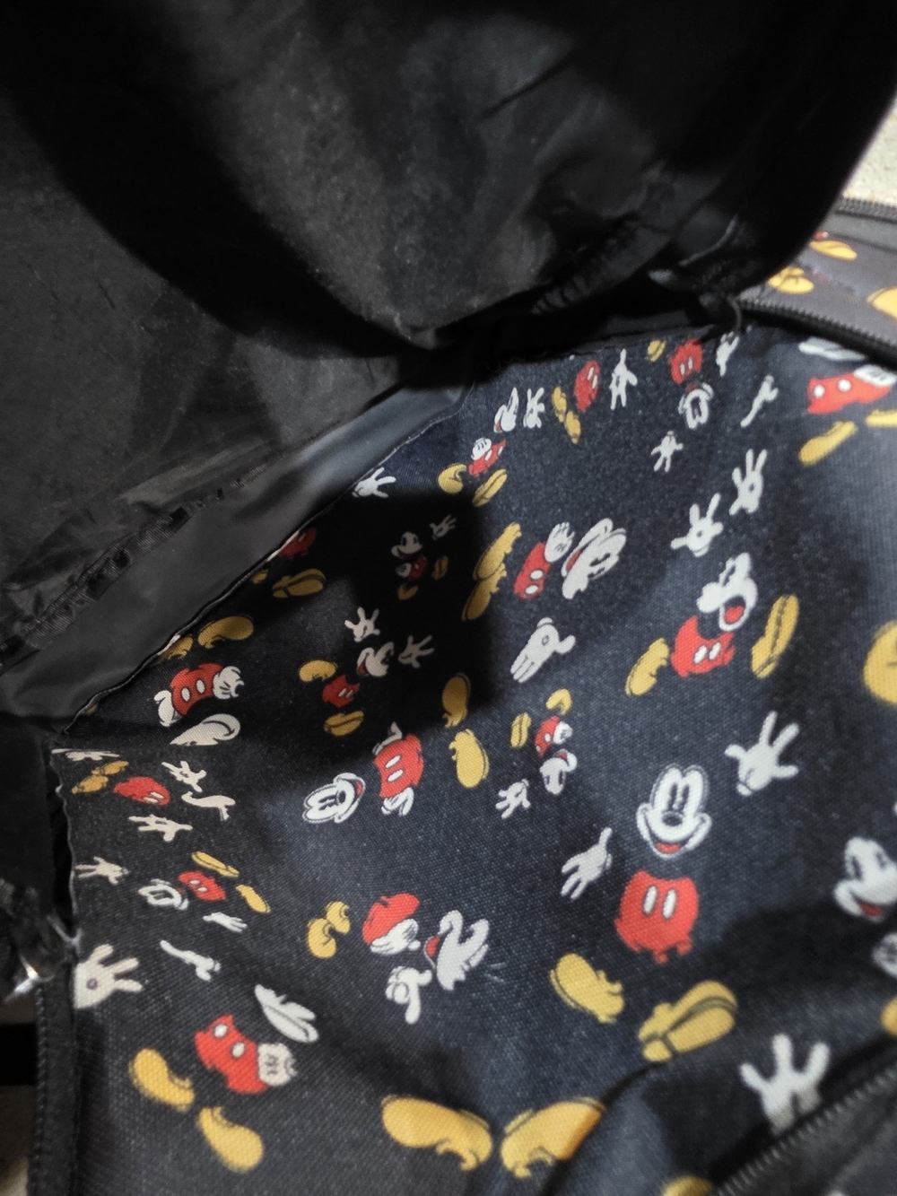 Disneyland Resort Black Mickey Pattern Backpack - Picture 11 of 14